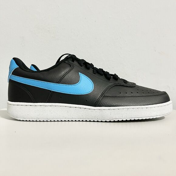 Nike Court Vision Low Next Nature “Black Laser Blue” Men’s Size 11.5-12 Sneakers - Picture 2 of 8